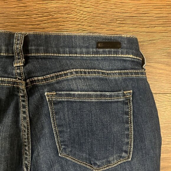 Kut From The Kloth Maternity Jeans Size 2 Skinny Dark Wash Blue Denim distressed - Picture 9 of 11